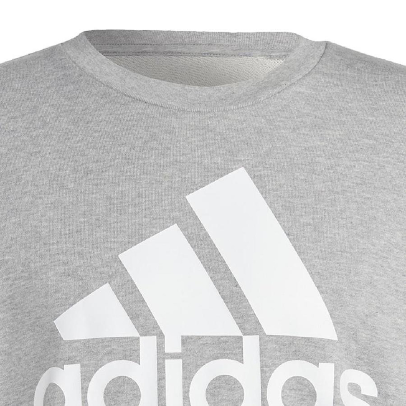 Blusão de Moletom sem Capuz adidas Essentials Logo - Masculino - Foto 3