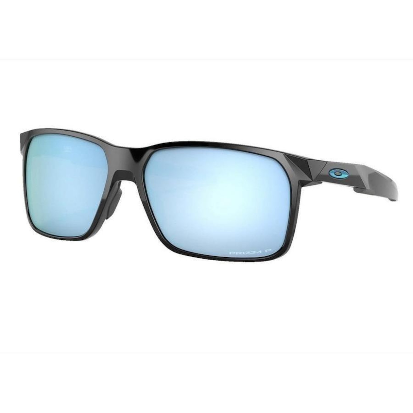 Óculos de Sol Oakley Portal X Polished Black W/ Prizm Deep Water Polarized - Unissex - Foto 1