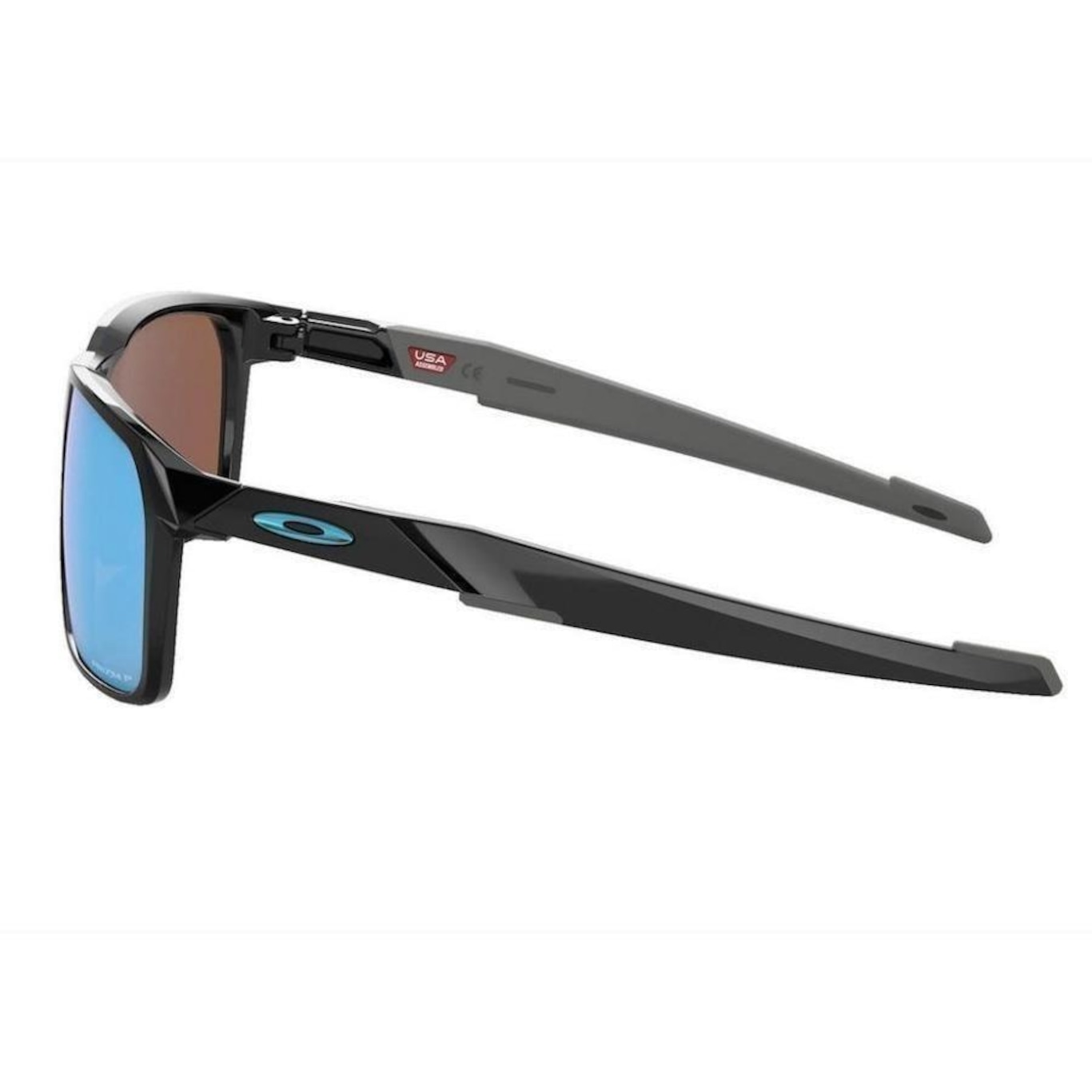 Óculos de Sol Oakley Portal X Polished Black W/ Prizm Deep Water Polarized - Unissex - Foto 4