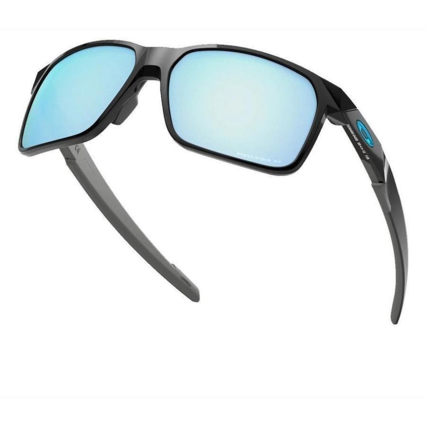 Óculos de Sol Oakley Portal X Polished Black W/ Prizm Deep Water Polarized - Unissex - Foto 5