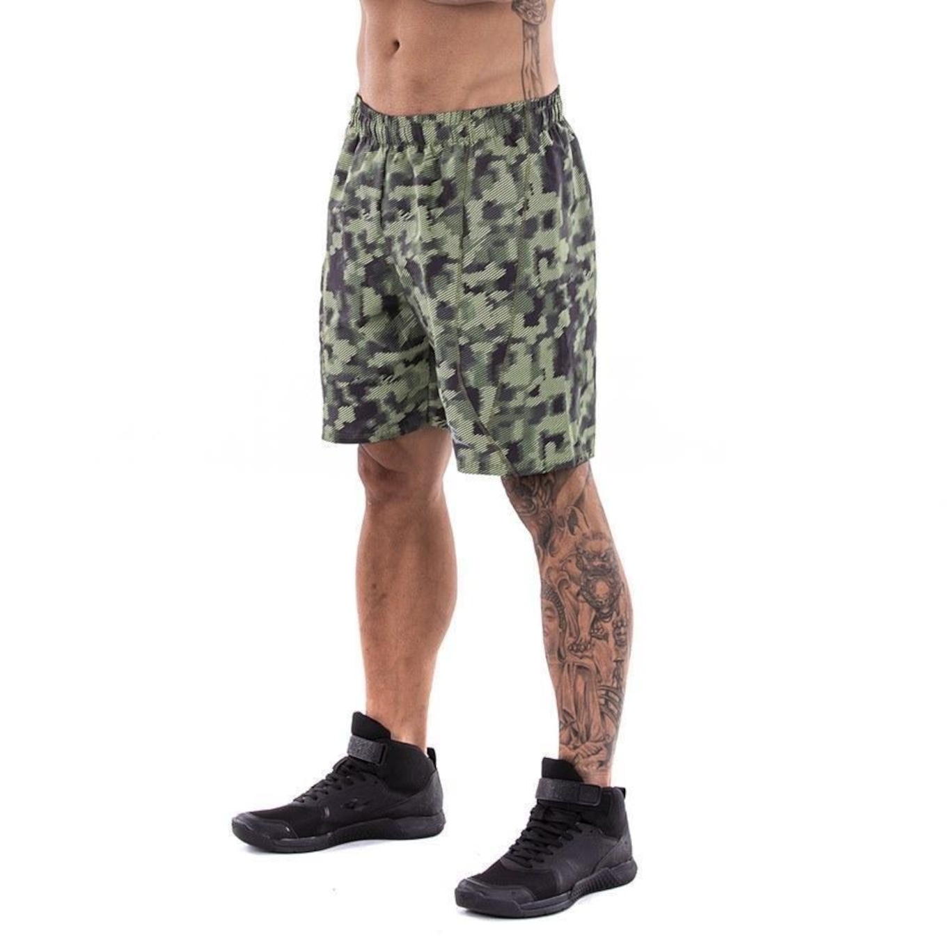 Bermuda Shorts Everlast Workout Camuflado - Masculino - Foto 2