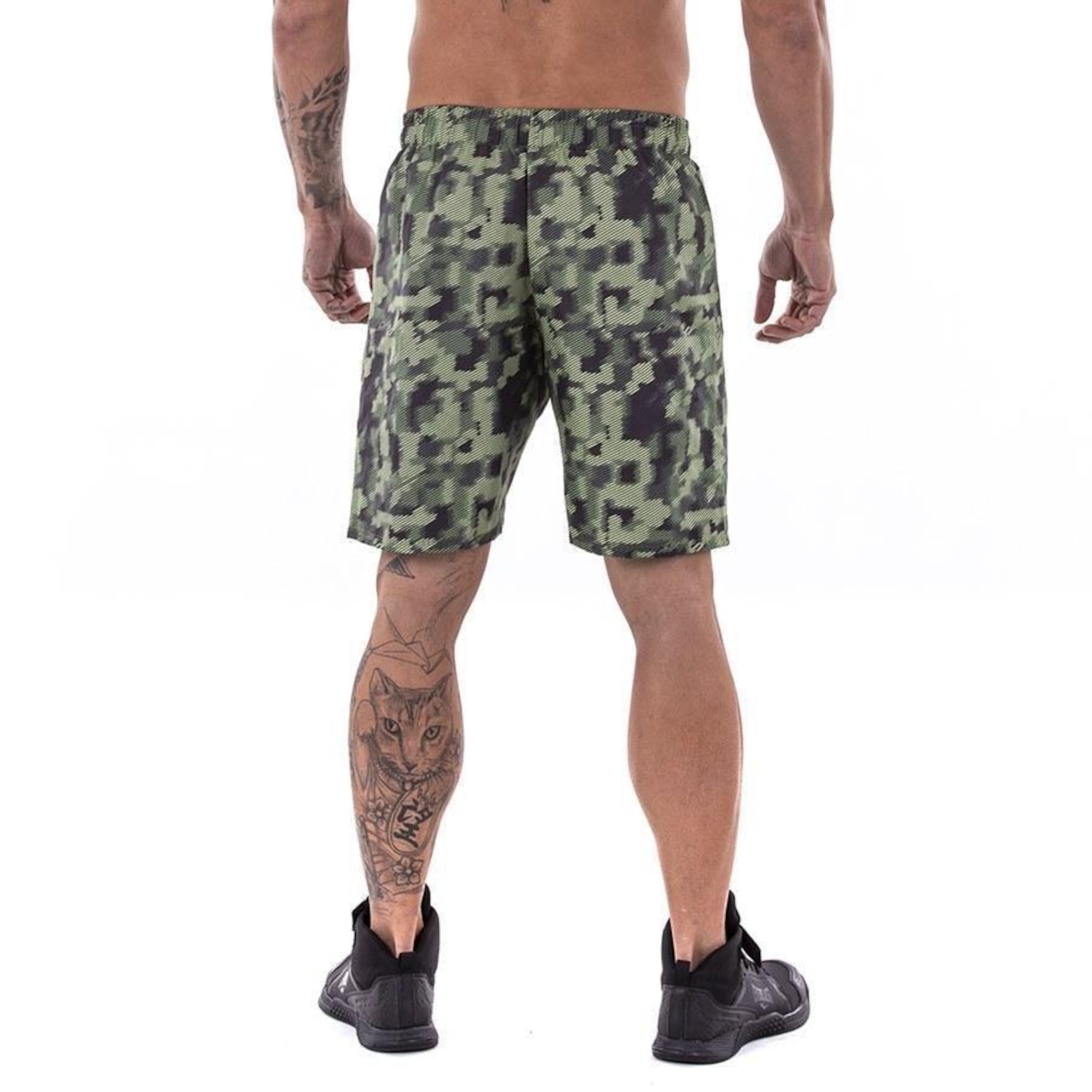 Bermuda Shorts Everlast Workout Camuflado - Masculino - Foto 4