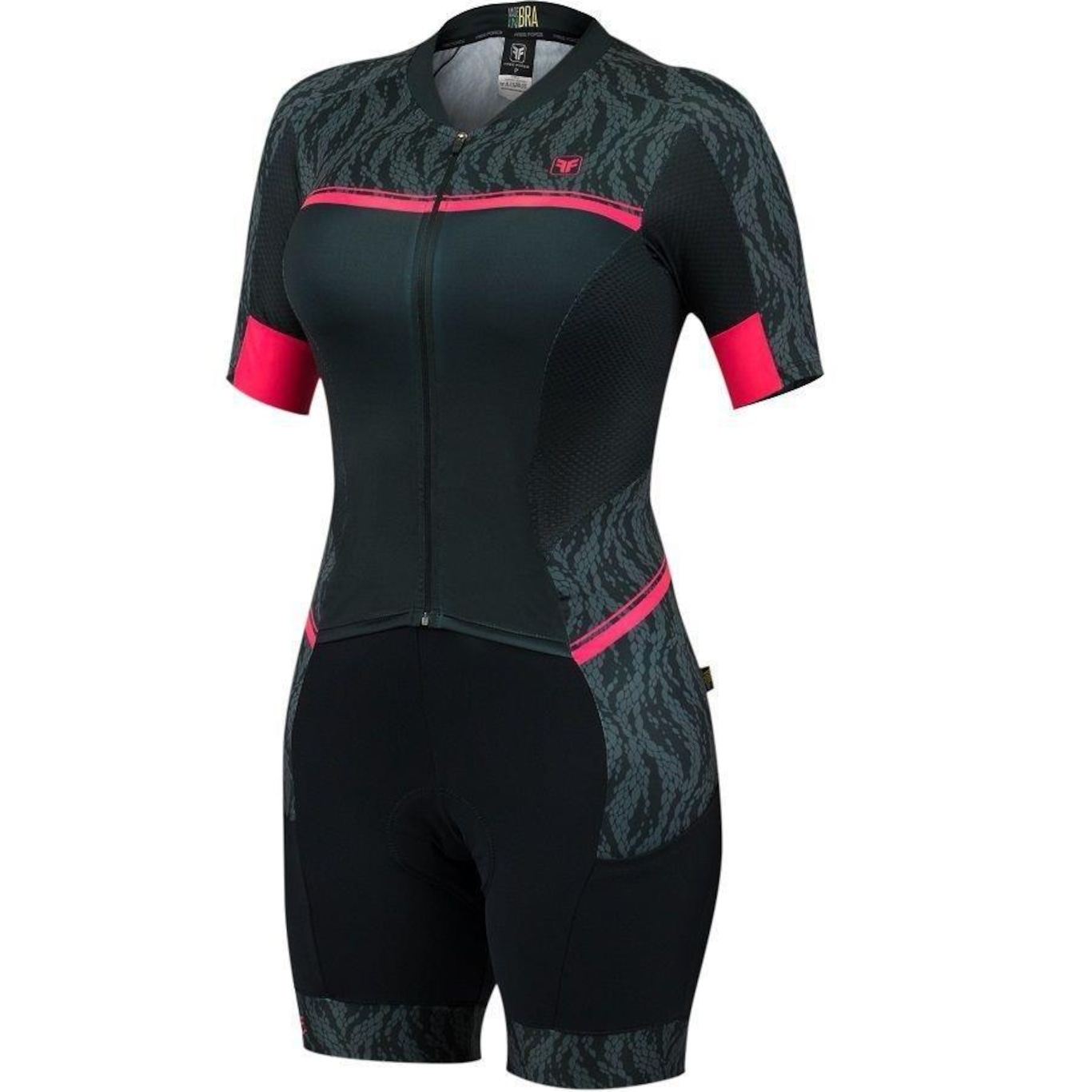 Macaquinho de Ciclismo Free Force Hide - Feminino - Foto 1