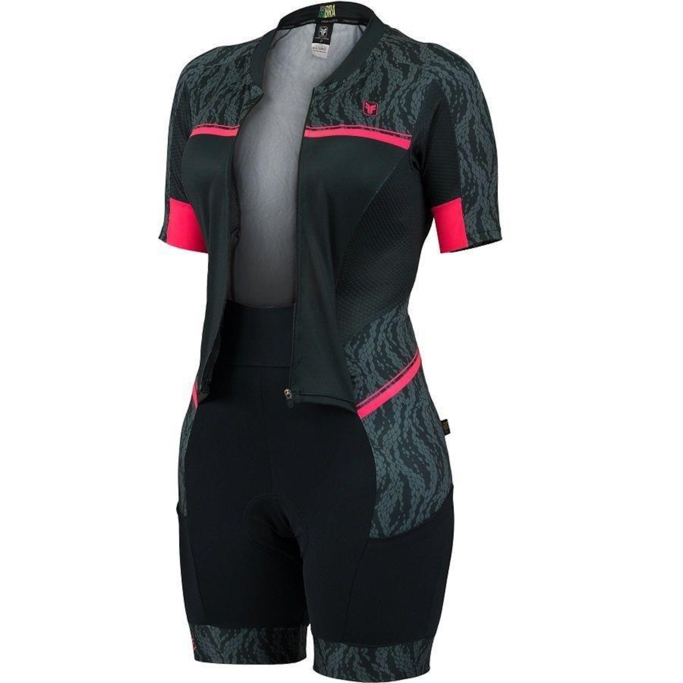 Macaquinho de Ciclismo Free Force Hide - Feminino - Foto 2