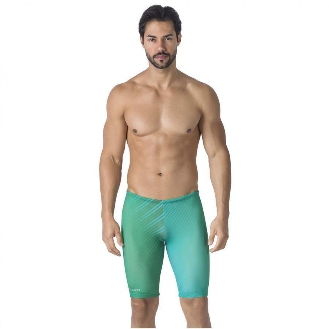 Bermuda de Natação Kauna Swim Stripes - Masculina - Foto 1