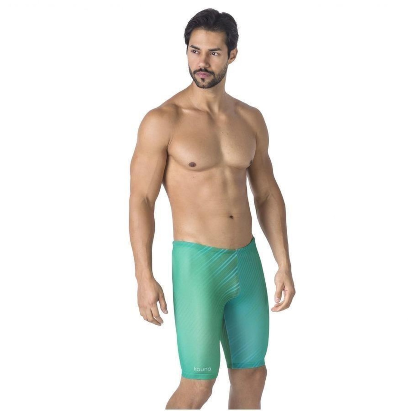 Bermuda de Natação Kauna Swim Stripes - Masculina - Foto 3