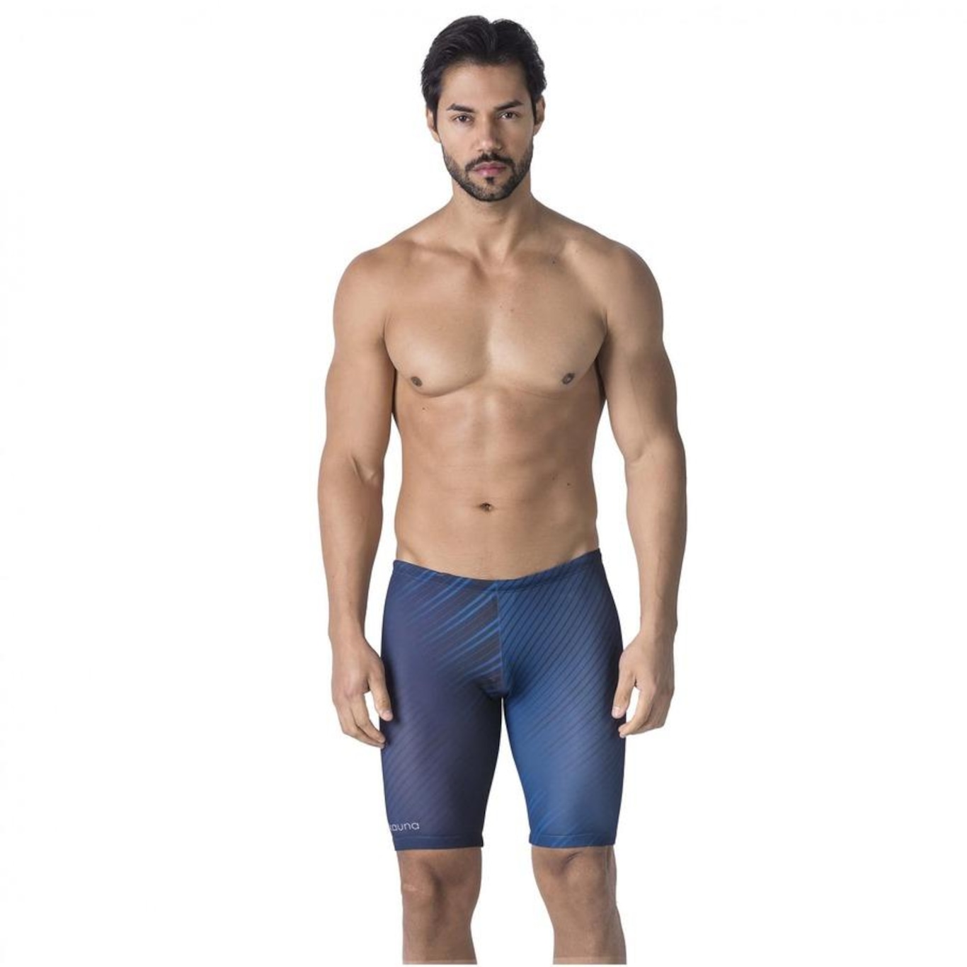 Bermuda de Natação Kauna Swim Stripes - Masculina - Foto 1