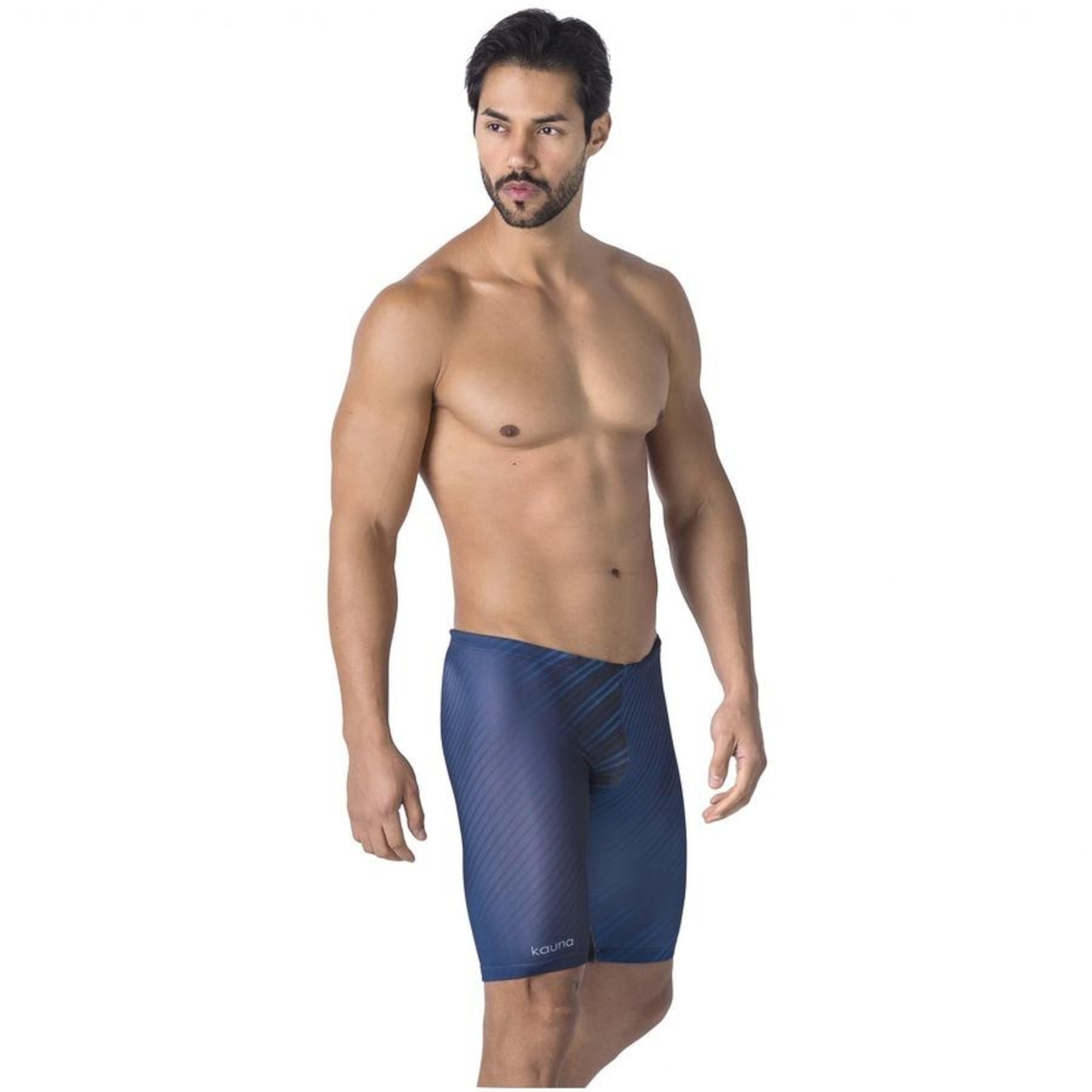 Bermuda de Natação Kauna Swim Stripes - Masculina - Foto 4