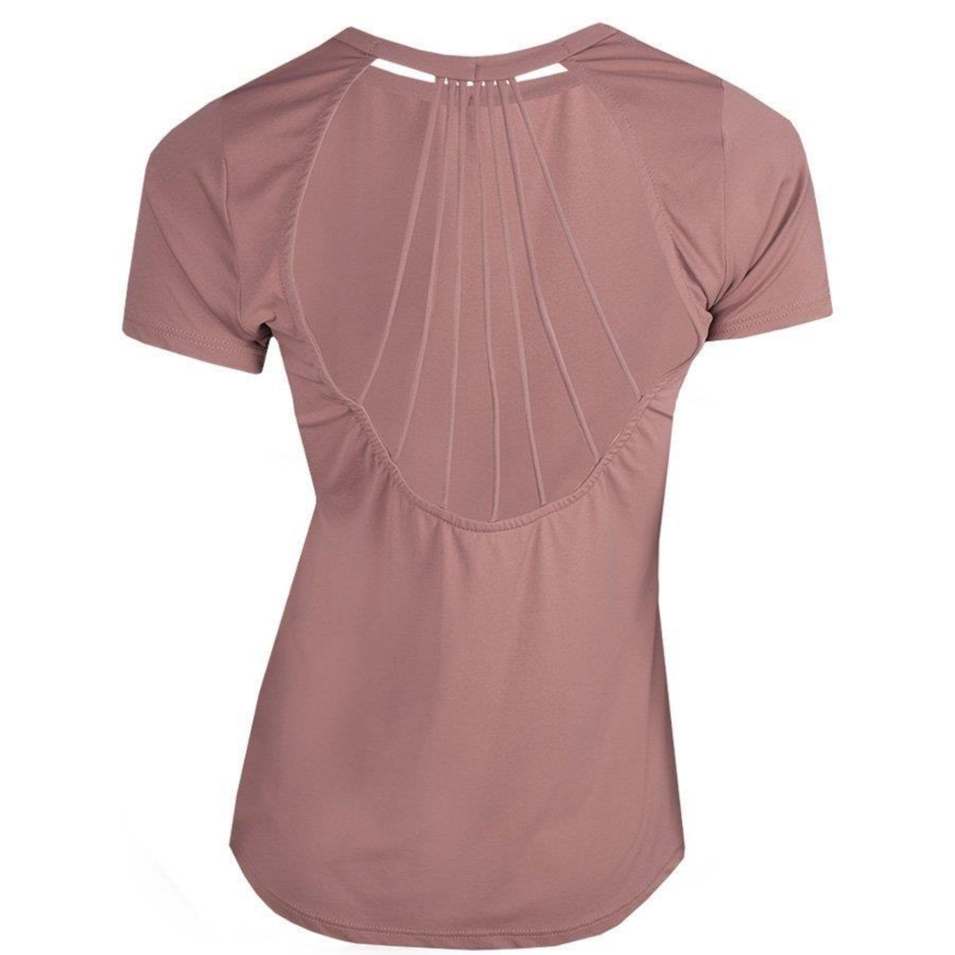 Camiseta Alto Giro Skin Fit Rolete - Feminina - Foto 2