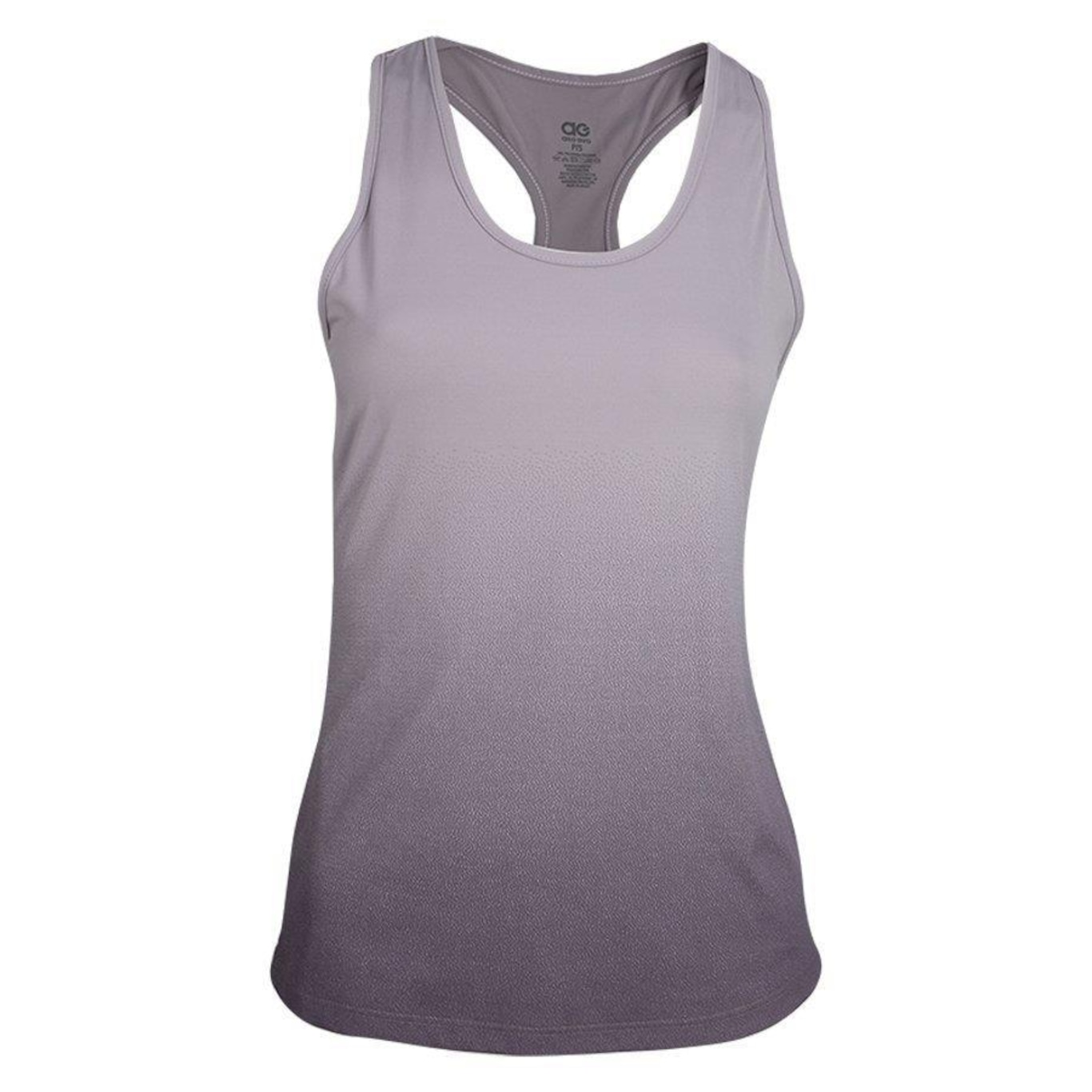 Camiseta Regata Alto Giro Skin Fit Degradê - Feminina - Foto 1