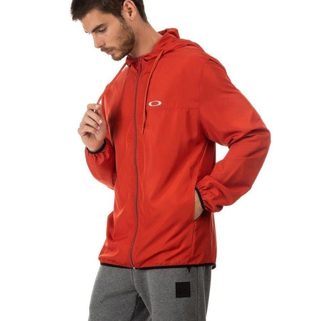 Jaqueta com Capuz Oakley Windbreaker - Masculina - Foto 3