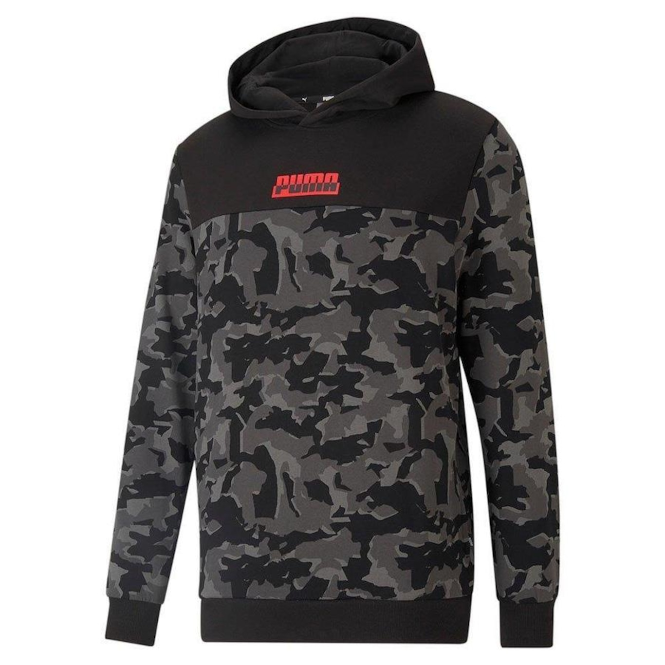 Blusão de Moletom Puma Camo Printed - Masculino - Foto 1