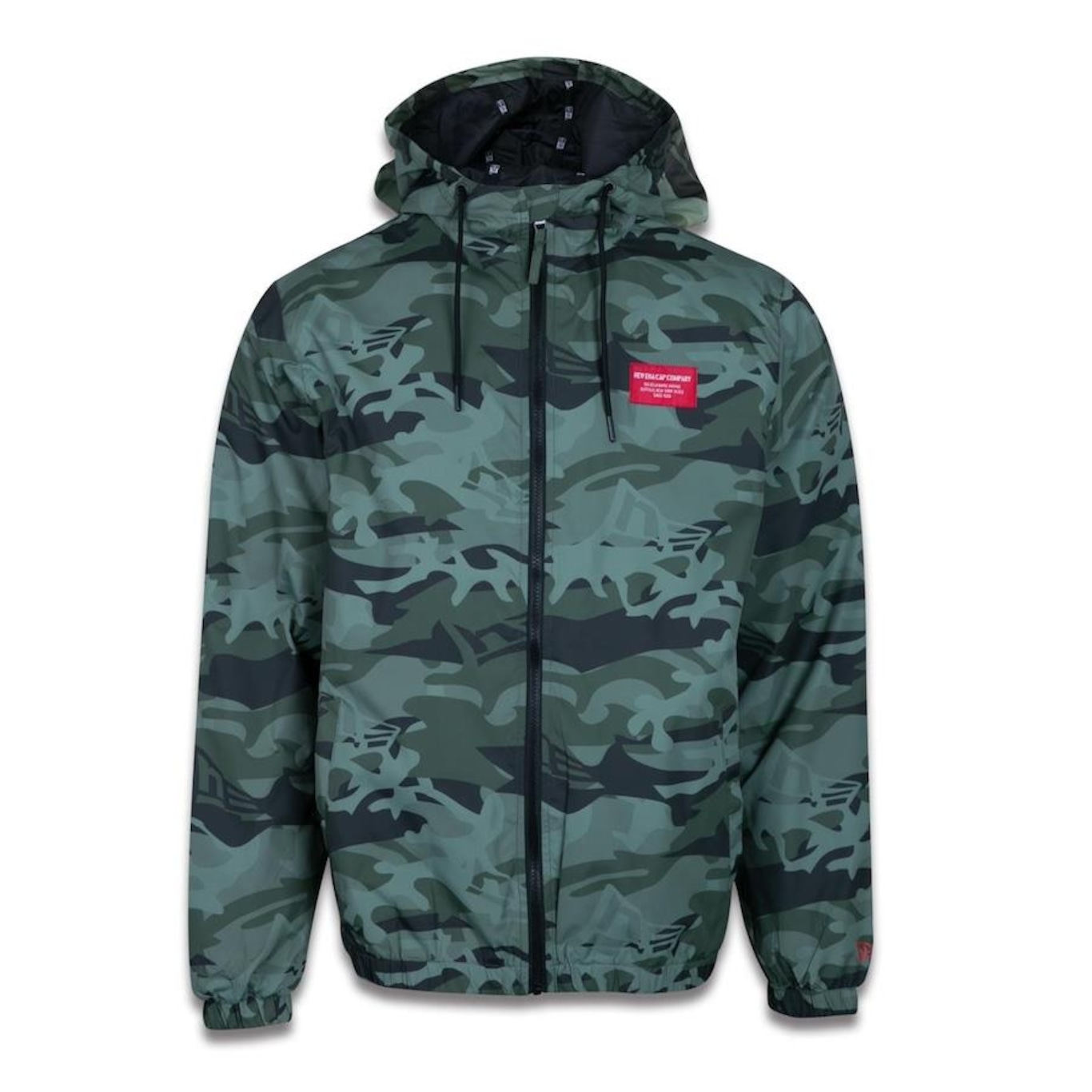 Jaqueta New Era Corta Vento Windbreaker Military Full Print - Masculino - Foto 1