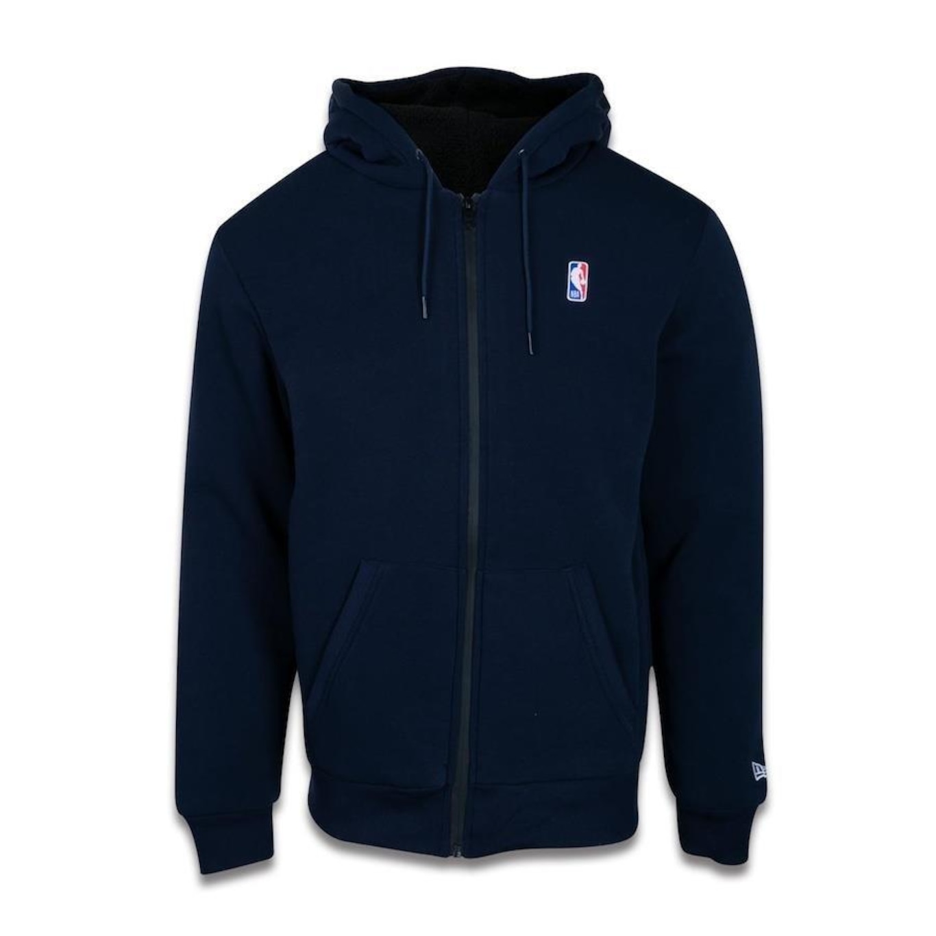 Blusão de Moletom Canguru New Era Nba Essentials Com Capuz - Masculino - Foto 1