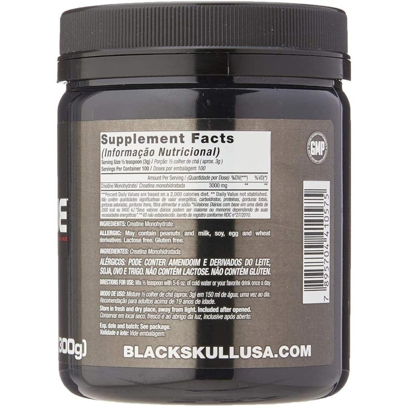 Creatina Black Skull - 300g - Foto 2