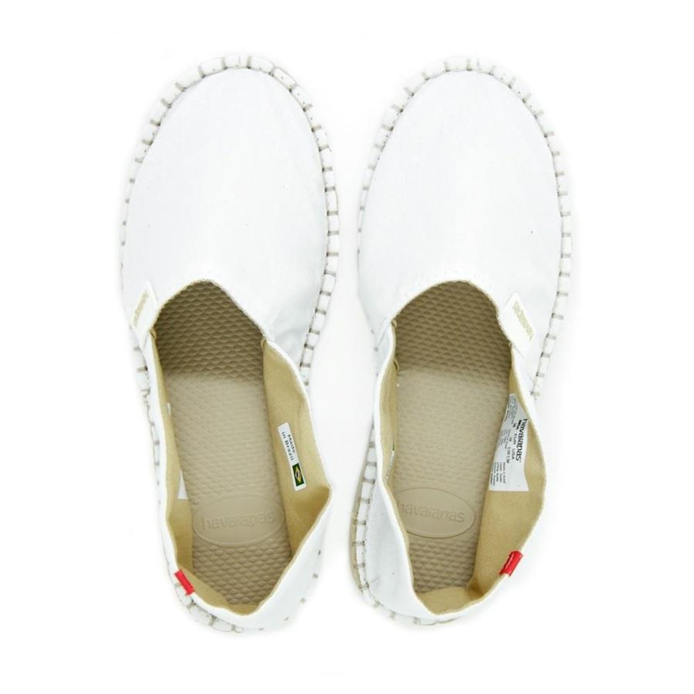 Havaianas Unisex Zehentrenner Weiß 40 EU Schmal - Modische Espadrilles