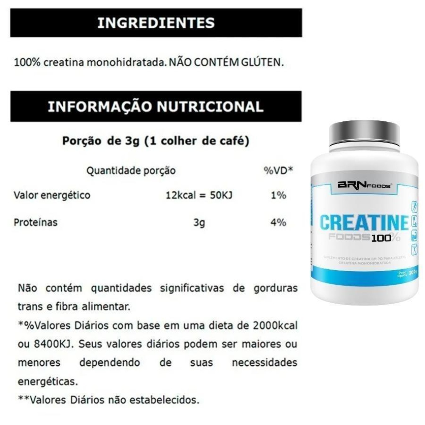 Kit 2x Whey Protein BRN Foods - Chocolate - 2kg - 2 Unidades + BCAA + Creatina + Chromo + ZMA + Coqueteleira - Foto 4