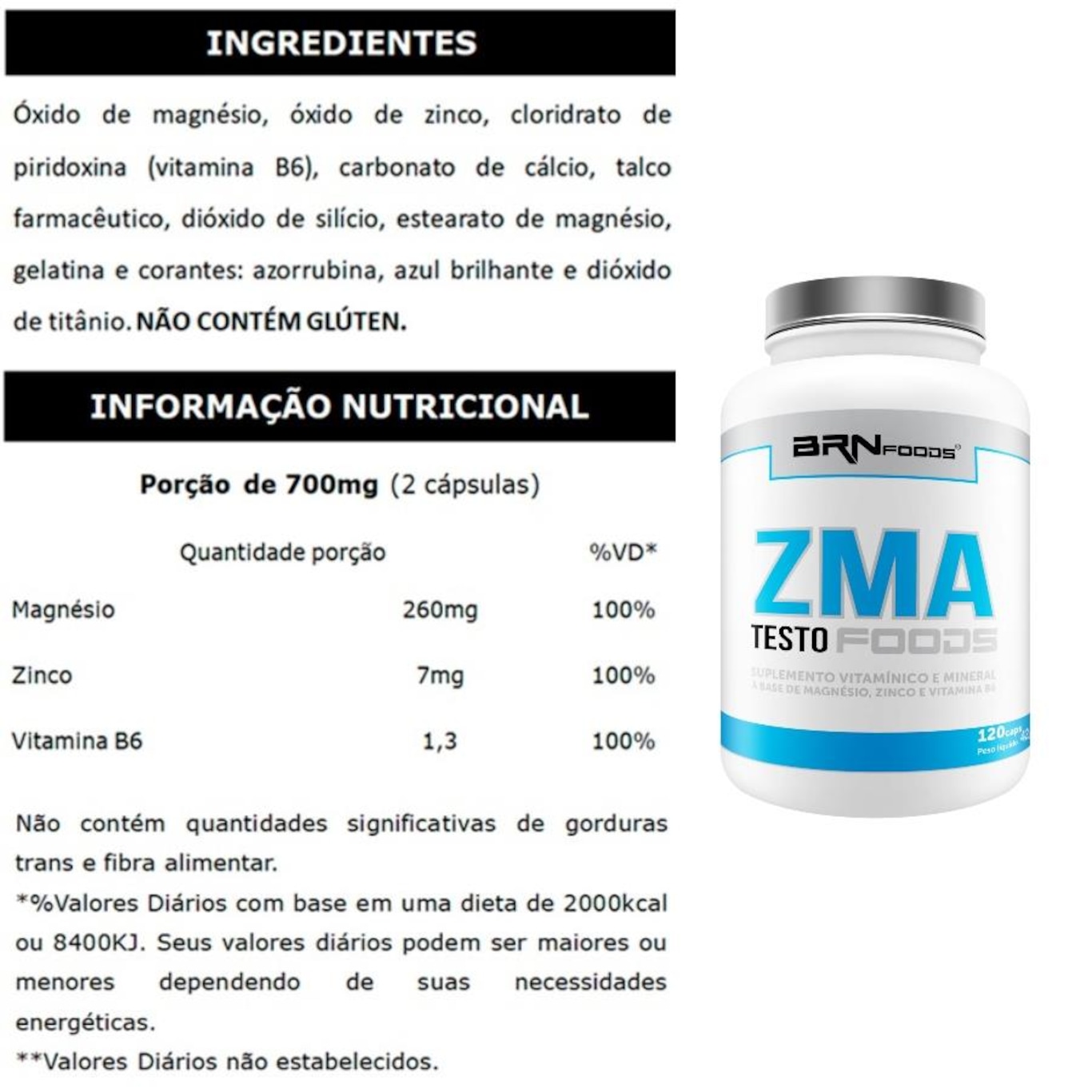 Kit 2x Whey Protein BRN Foods - Chocolate - 2kg - 2 Unidades + BCAA + Creatina + Chromo + ZMA + Coqueteleira - Foto 6