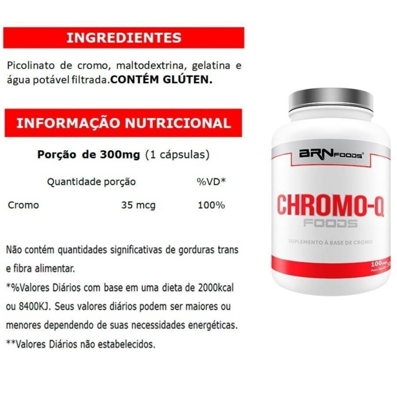 Kit 2x Whey Protein BRN Foods - Morango - 900g + BCAA + ZMA + Cromo + Coqueteleira + Porta Cápsula - Foto 4