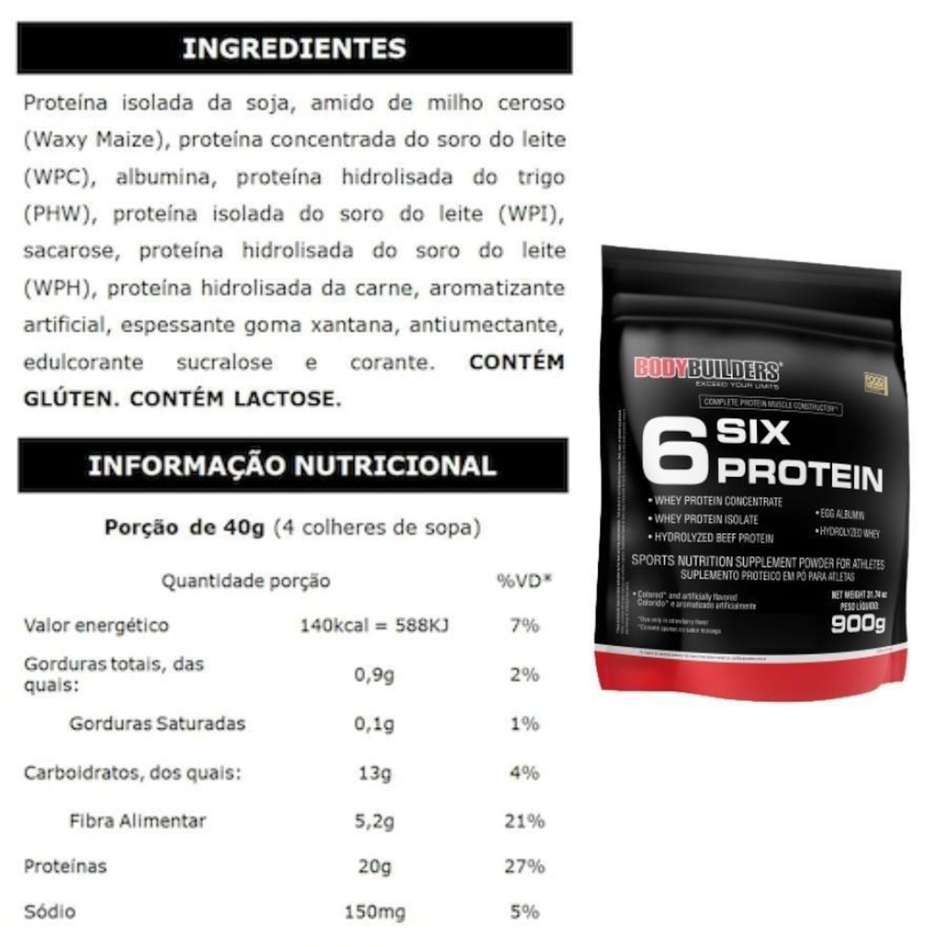 Kit Hipercalórico 6 Bulking 6kg Morango + Coqueteleira - Bodybuilders - Foto 2