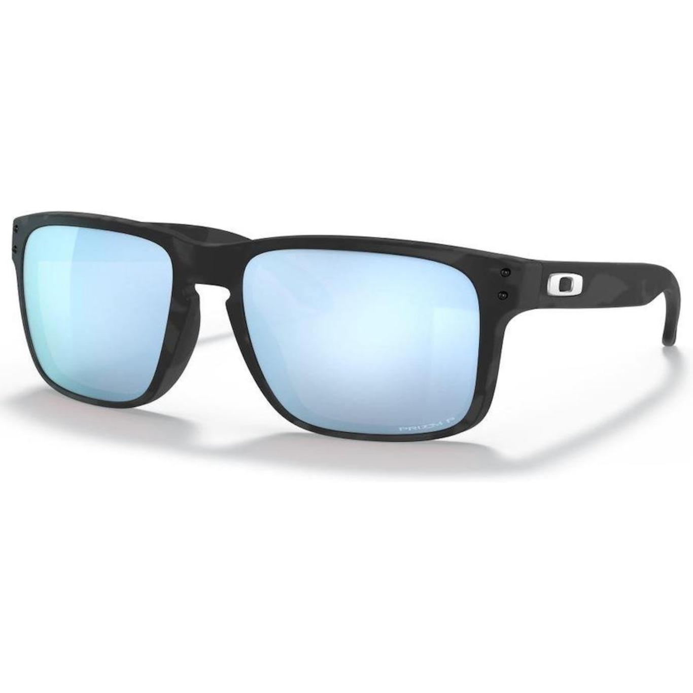 Óculos de Sol Oakley Holbrook Matte Black Camo W Prizm Deep Water Polarized - Adulto - Foto 1