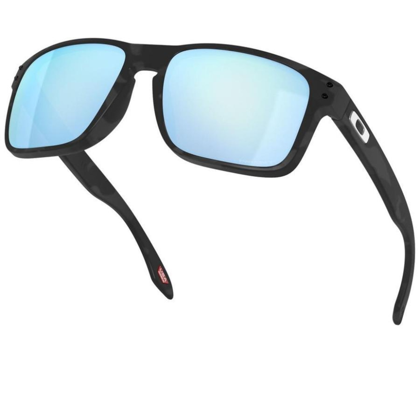 Óculos de Sol Oakley Holbrook Matte Black Camo W Prizm Deep Water Polarized - Adulto - Foto 3