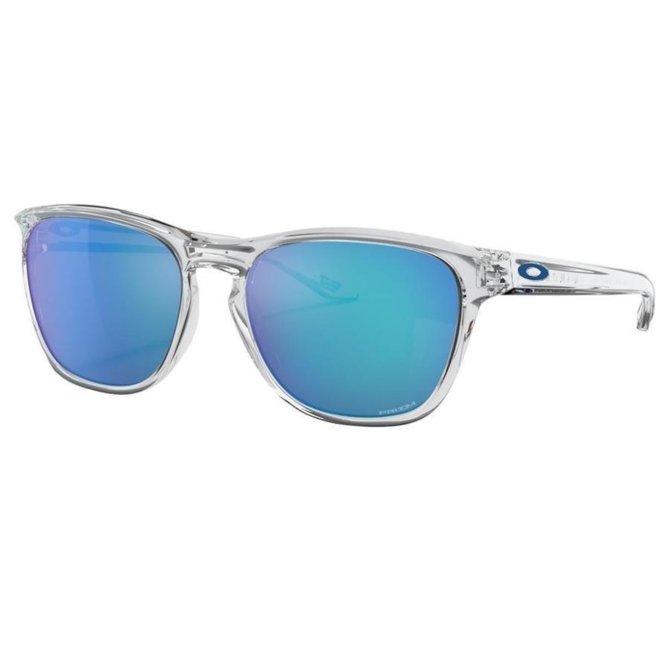 Óculos de Sol Oakley Manorburn Polished Clear W/ Prizm Sapphire - Adulto - Foto 1