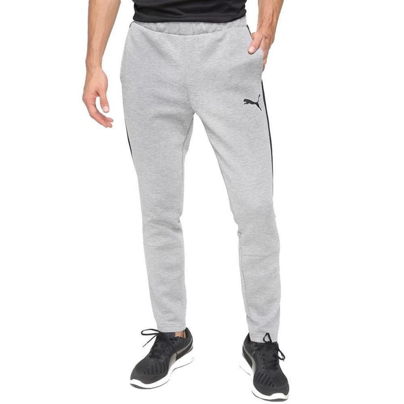 Calça de Moletom Puma Evostripe - Masculina - Foto 1