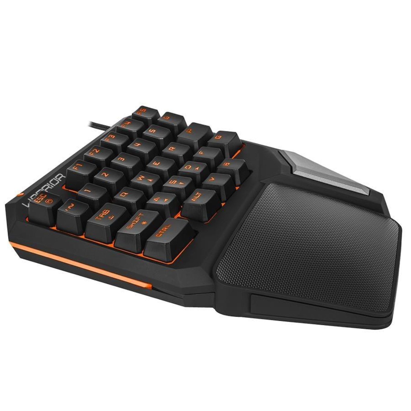 Teclado Gamer Semi Mecânico Warrior One Hand Drugi com Luz de LED TC238 - Foto 3