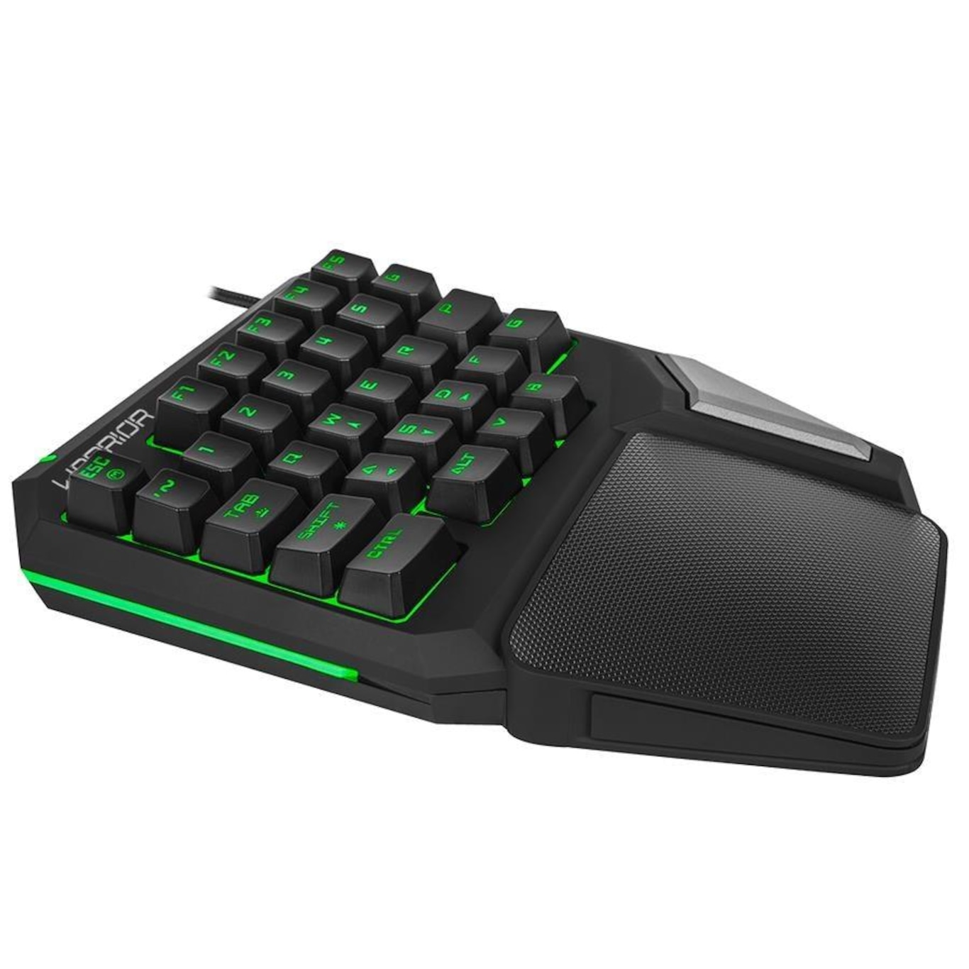 Teclado Gamer Semi Mecânico Warrior One Hand Drugi com Luz de LED TC238 - Foto 4