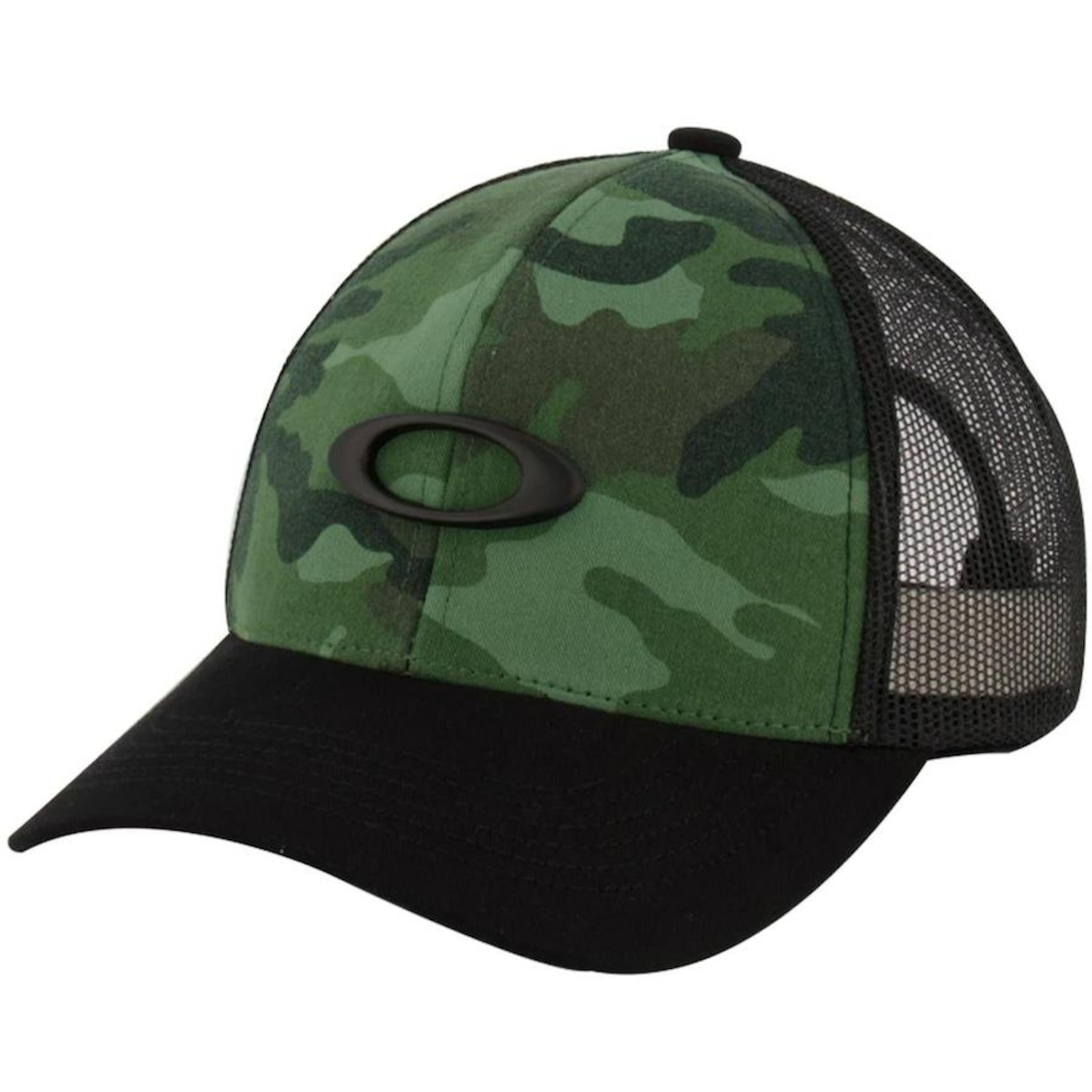 Boné Aba Curva Oakley Metal Ellipse Trucker Hat Camo - Snapback - Adulto - Foto 1