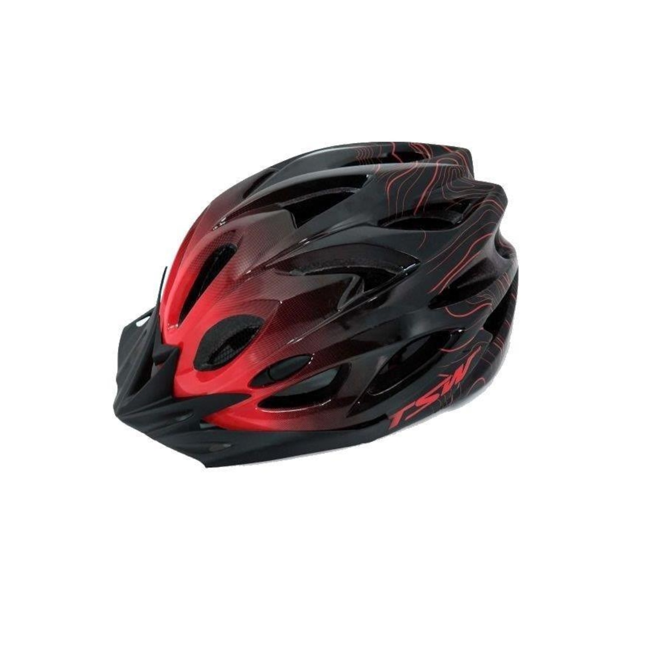 Capacete de Ciclismo TSW Raptor 3 MTB LED - Adulto - Foto 2