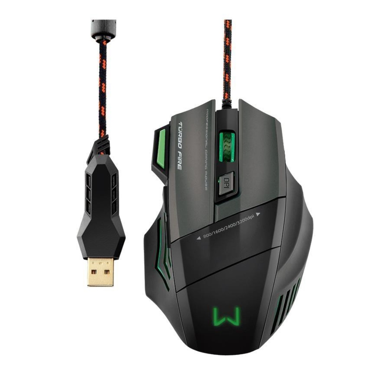 Mouse Gamer Warrior Rayner 3200DPI 7 Botoes QuickFire - MO207 - Warrior - Foto 3