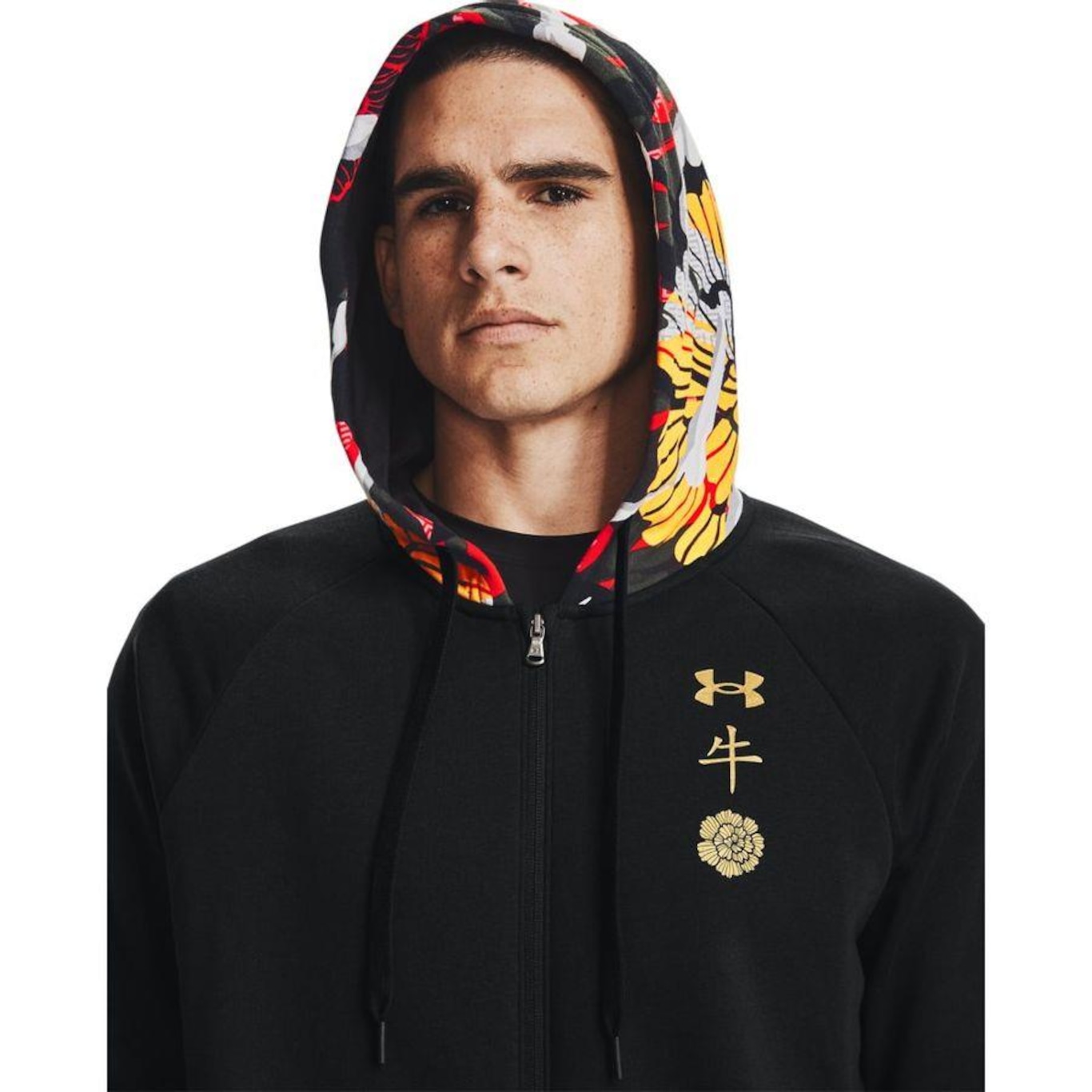 Jaqueta de Moletom com Capuz Under Armour Rival CNY FZ Hoodie - Masculina - Foto 3