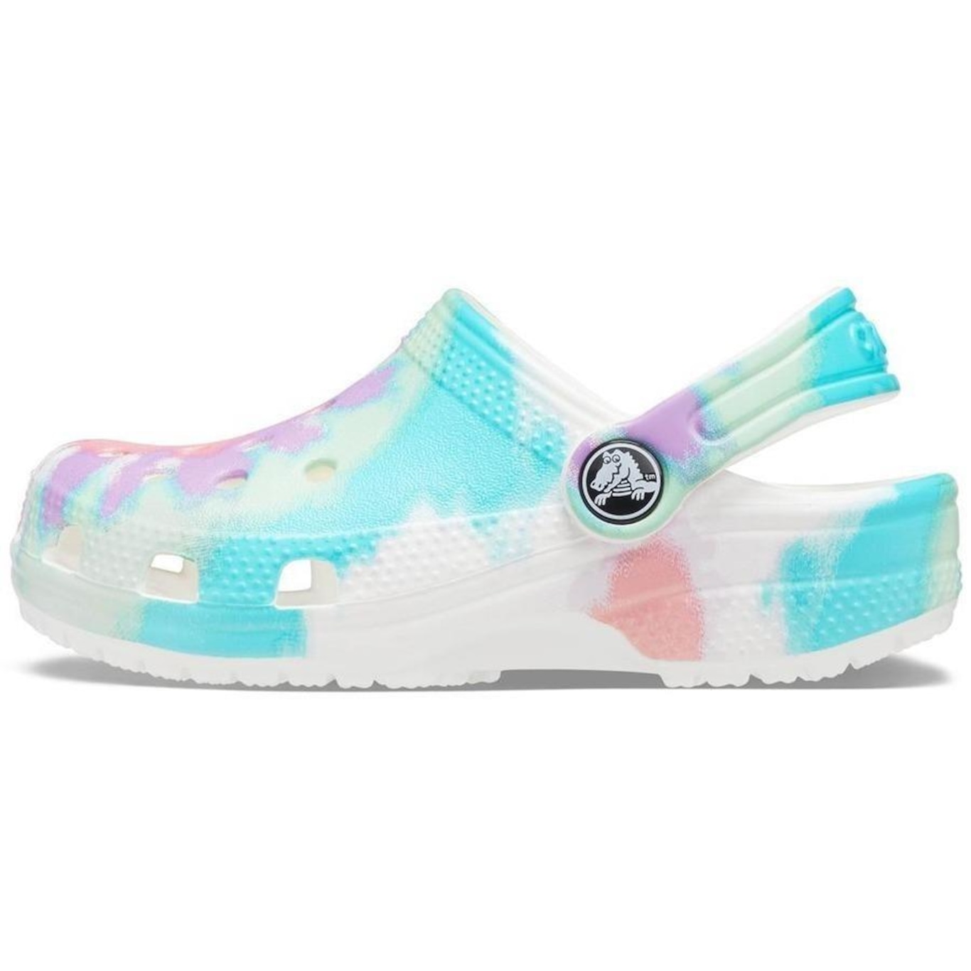 Sandália Crocs Classic Clog Tie Dye - Infantil - Foto 3