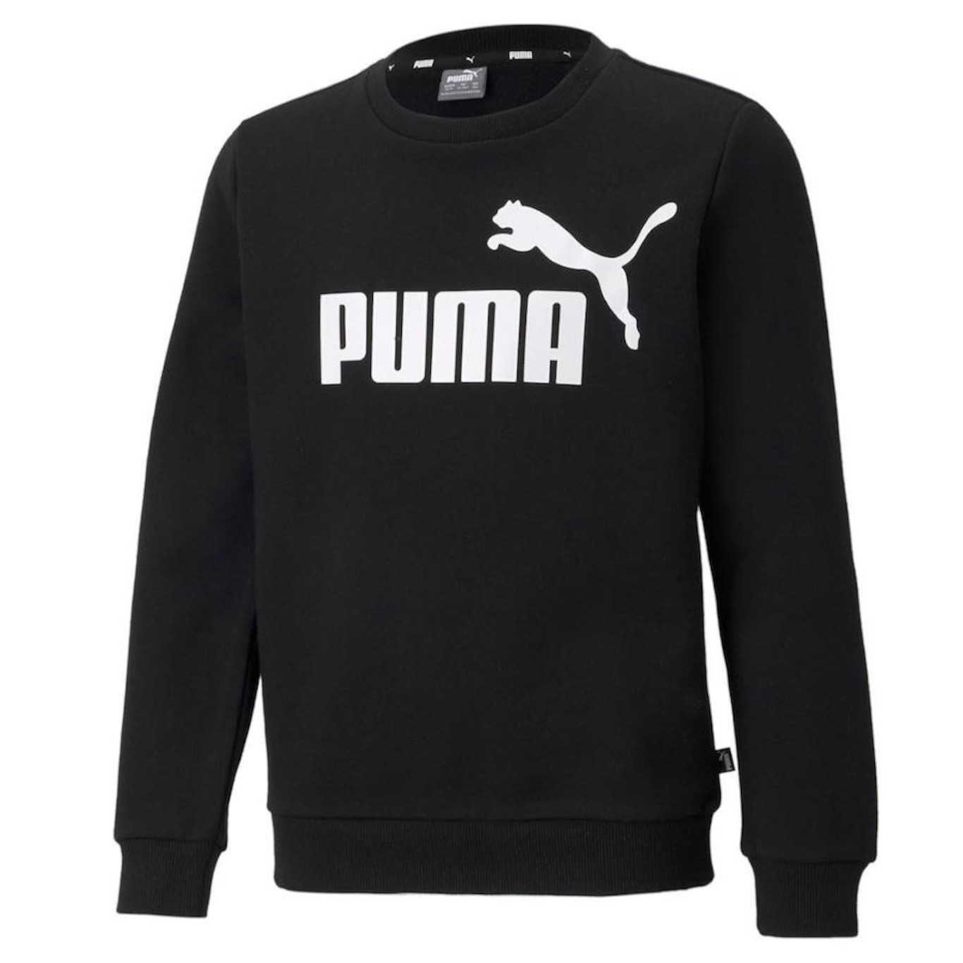 Blusão sem Capuz Puma Essentials Crew Neck Big Logo - Infantil - Foto 1