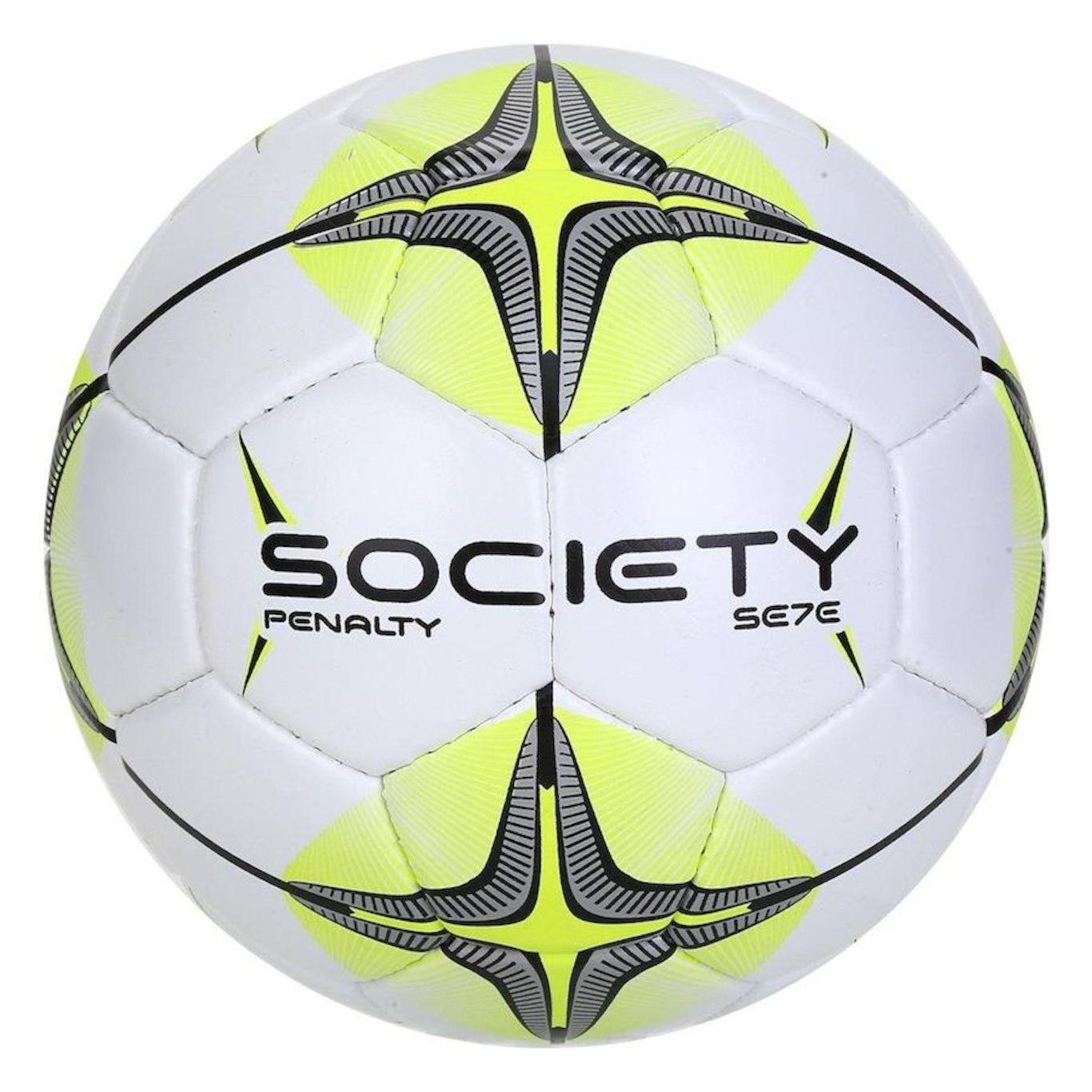 Bola de Futebol Society Penalty BR 70 Branca+Amarela+Preta - Top Radical