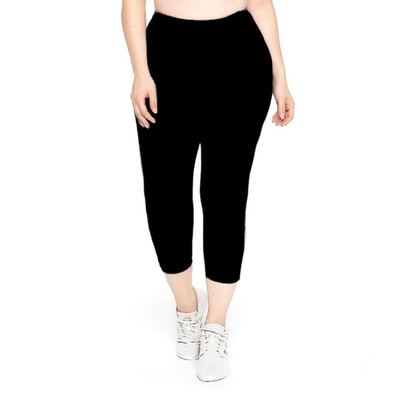 Calça Corsário Trinys Plus Size Básica - Feminina - Foto 1