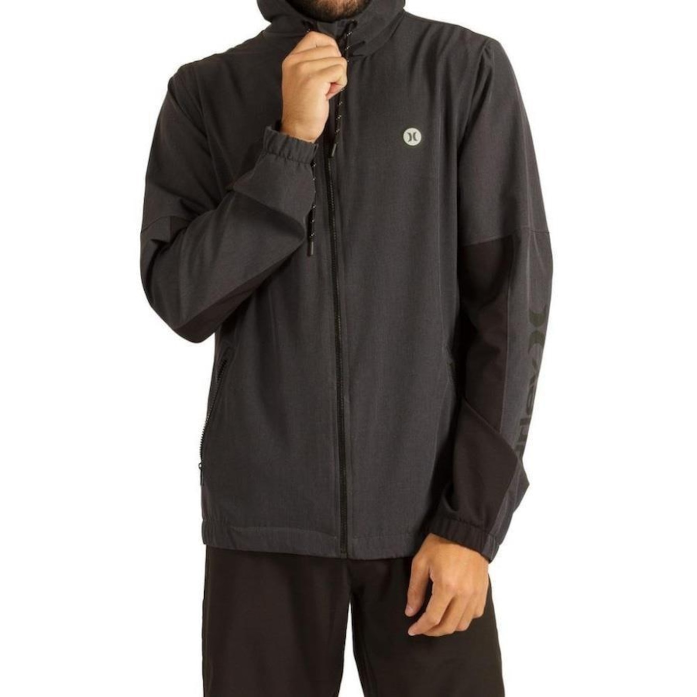 Jaqueta Hurley Windbreaker Master com Capuz - Masculina - Foto 3