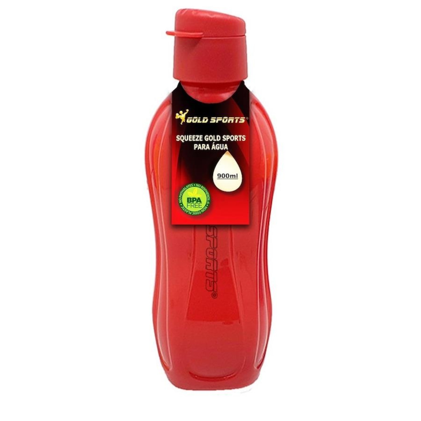 Garrafa Squeeze Gold Sports Resistente - 900ml - Foto 2