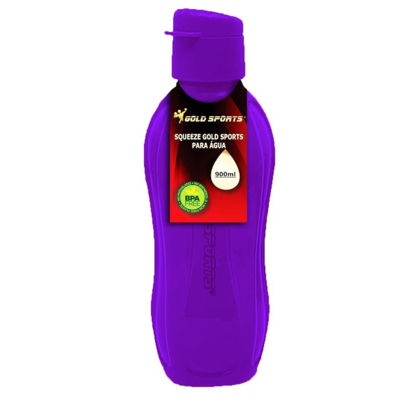 Garrafa Squeeze Gold Sports Resistente - 900ml - Foto 2