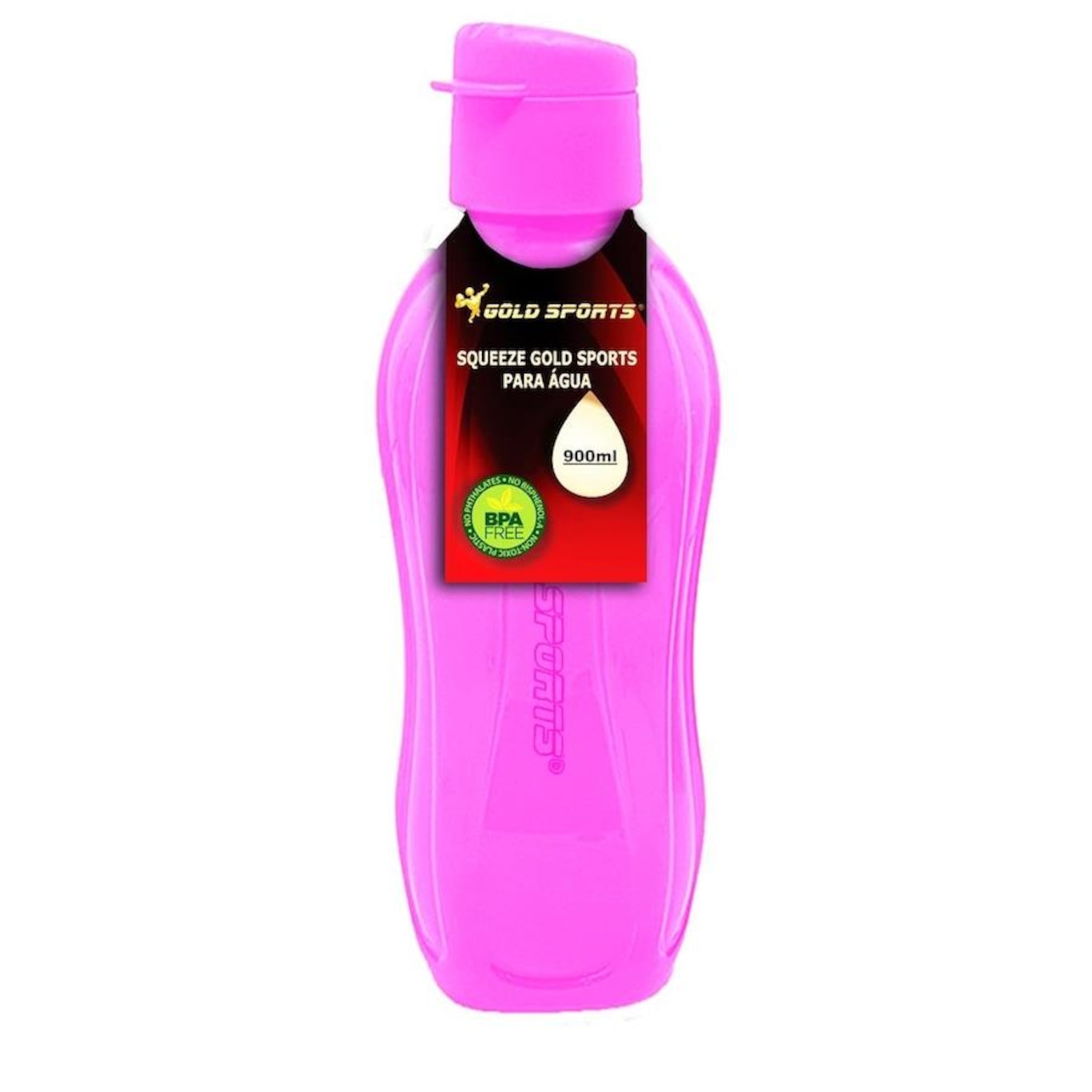 Garrafa Squeeze Gold Sports Resistente - 900ml - Foto 2