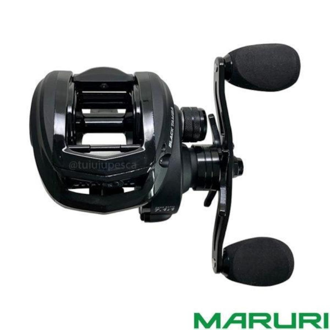 Carretilha de Pesca Direita Maruri BG Black Tamba 11 Rol Drag 8kg - Foto 4