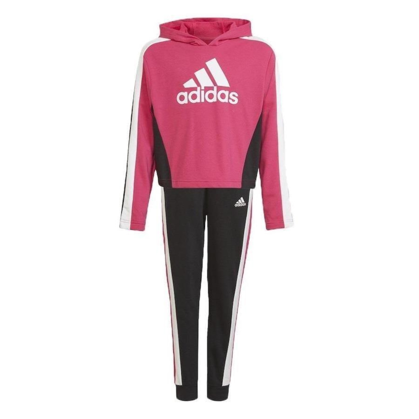 Agasalho best sale rosa adidas