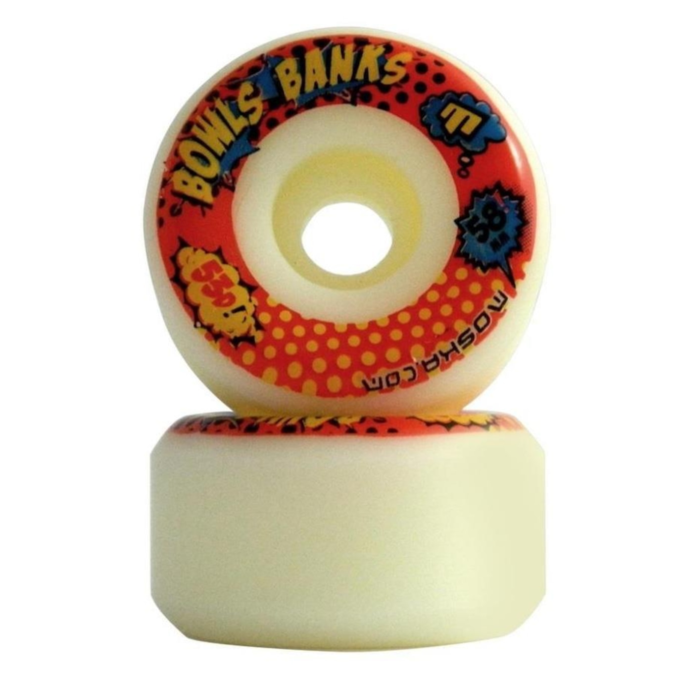 Roda de Skate Moska Bolwl Banks 53D - 58mm - Foto 1