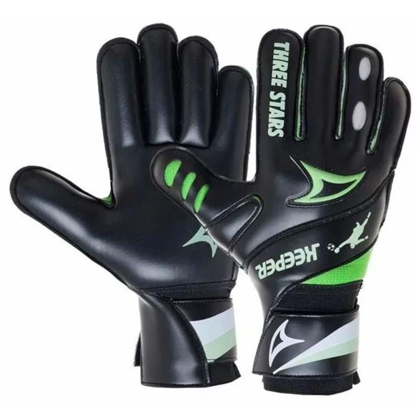 Luvas de Goleiro Three Stars Keeper Campo - Infantil - Foto 1