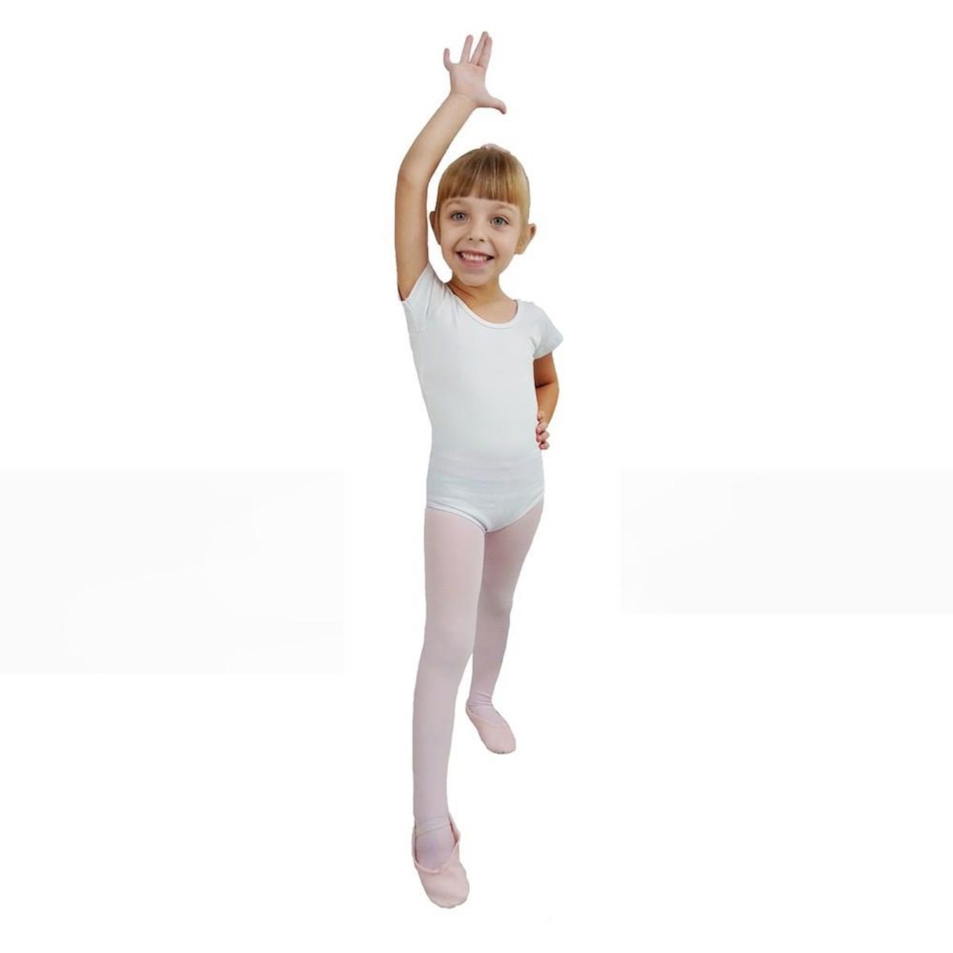 Collant para Ballet Ritmus Meia Manga Tatiana - Infantil - Foto 1