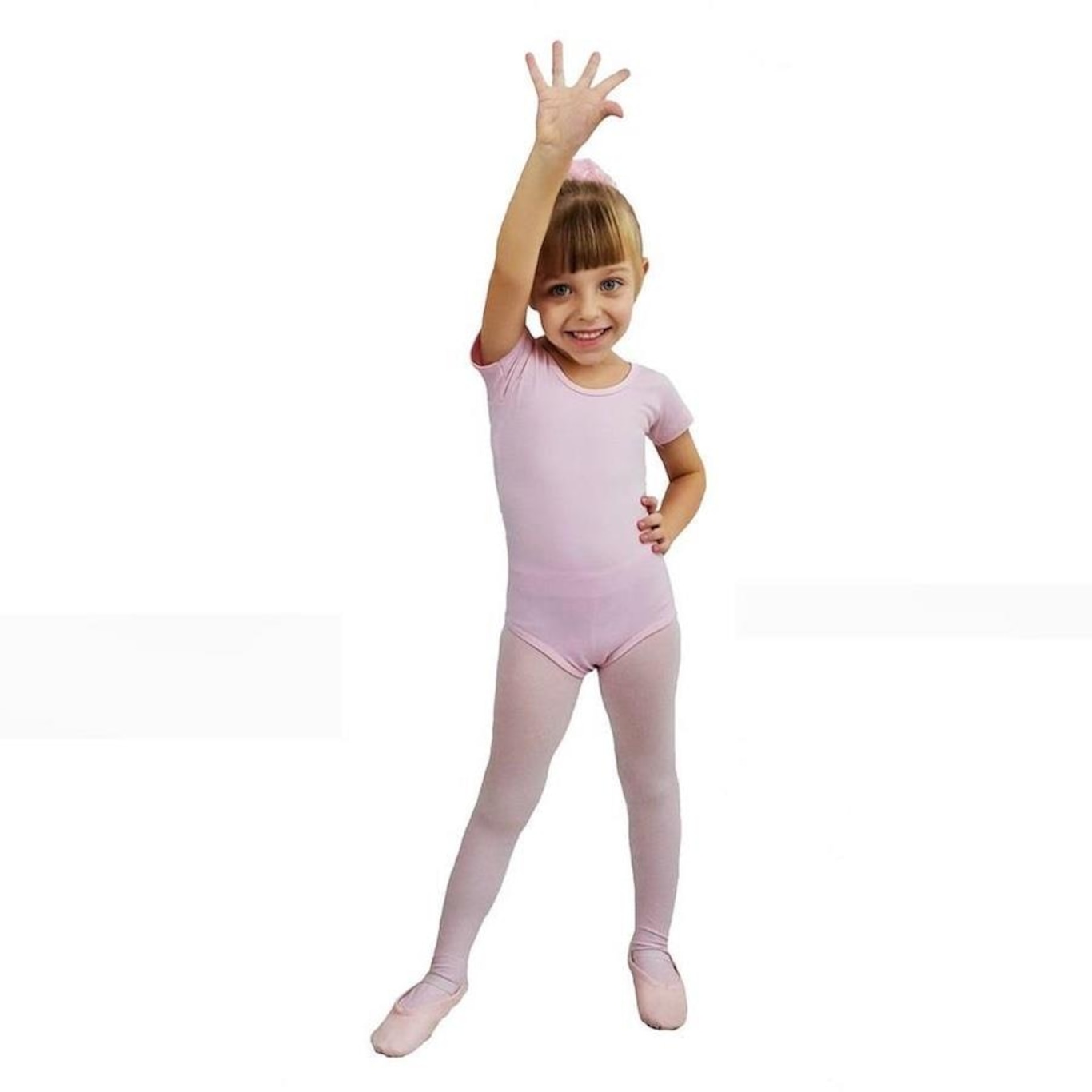 Collant para Ballet Ritmus Meia Manga Tatiana - Infantil - Foto 1