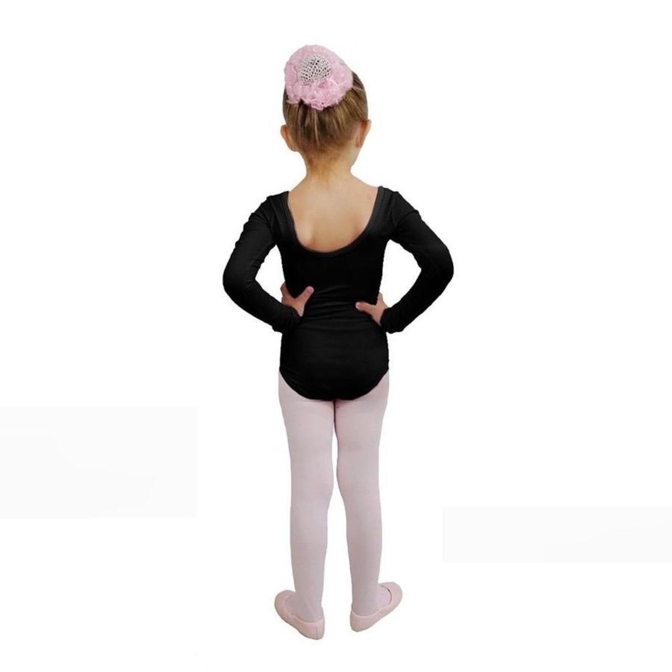 Collant para Ballet Ritmus Manga Longa Juliana - Infantil - Foto 2