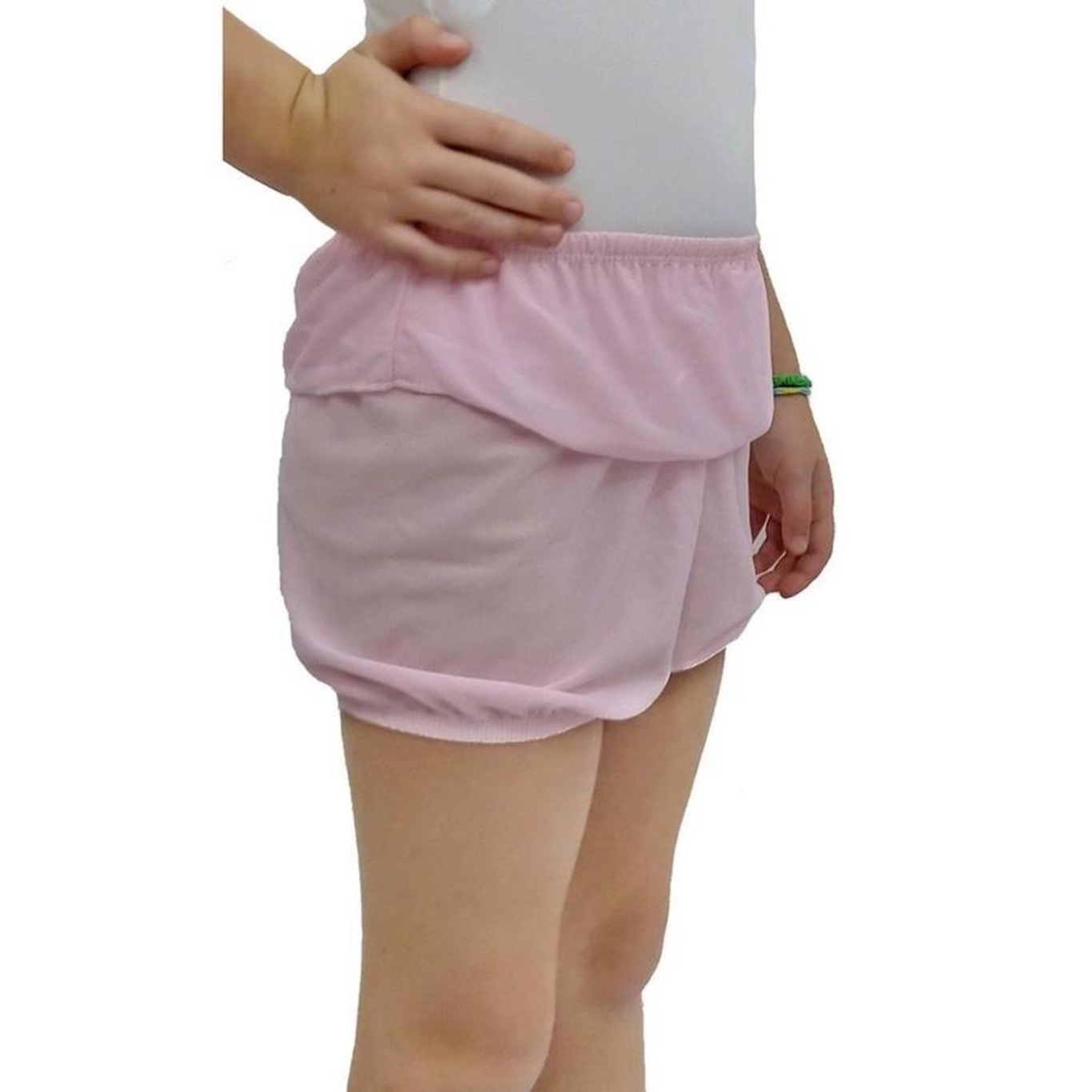 Short Ballet Ritmus Com Babado Jersey - Infantil - Foto 2